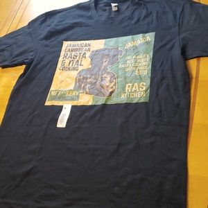 Next Level Men's Black T-Shirt - Size Large